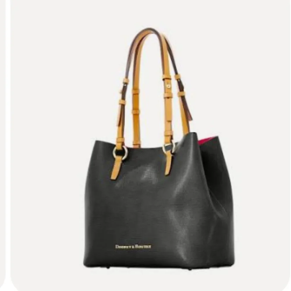 Dooney & Bourke Sienna Briana Tote & Pouch - Picture 1 of 11